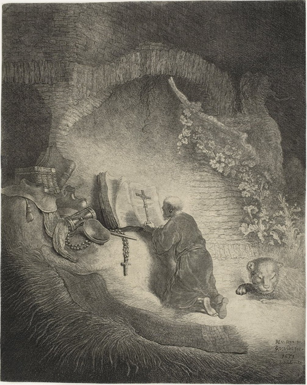 Den hellige Jerome av Jan Georg van Vliet