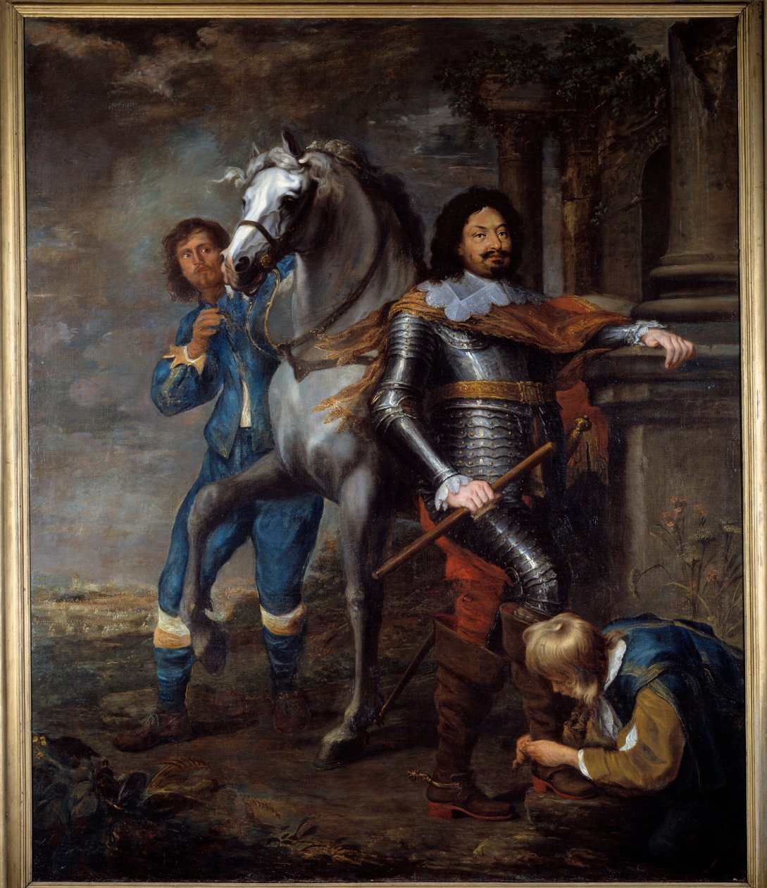 Generalen Ottavio Piccolomini (1599-1656) Maleri av Jan Van Bronckhorst (1603-1662) 1600-tallet Søn. 2,72x2,37 m Bayonne, Musee Bonnat av Jan Gerritsz. van Bronckhorst