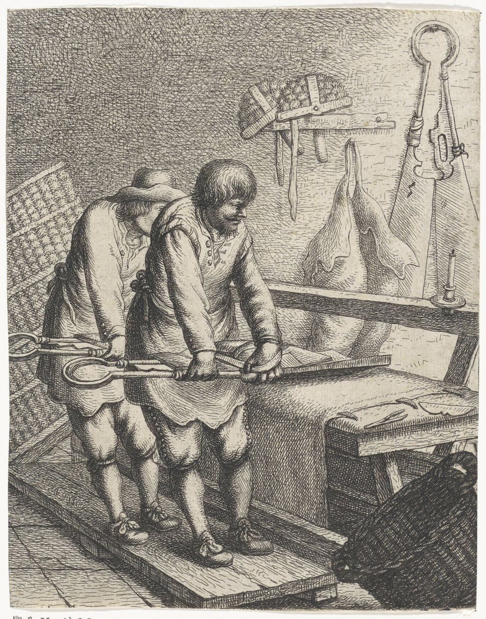 tøysakser Yrker (serietittel) av Jan Gillisz. van Vliet