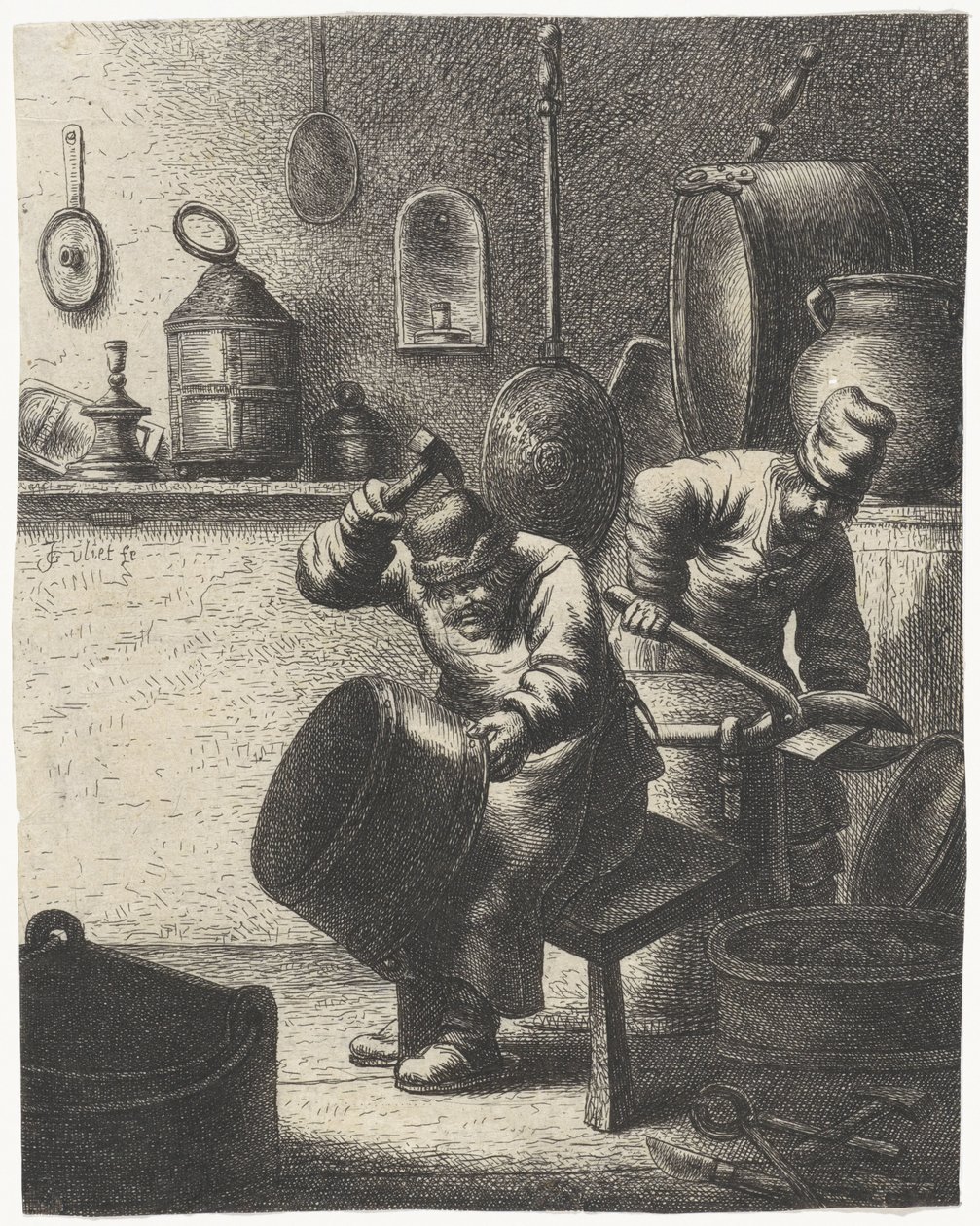 kobbersmed Yrker (serietittel) av Jan Gillisz. van Vliet