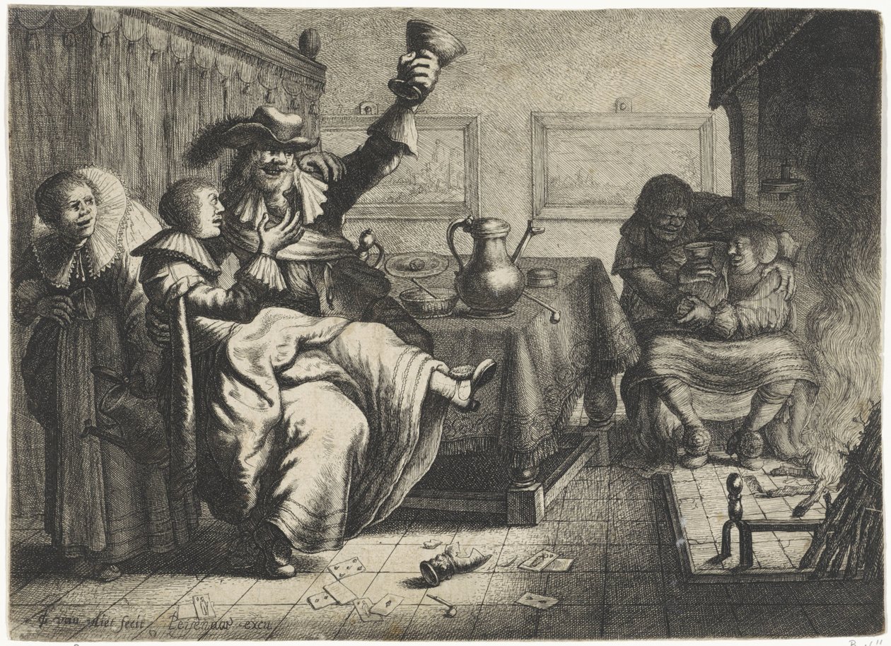 To amorøse par på et vertshus av Jan Gillisz. van Vliet