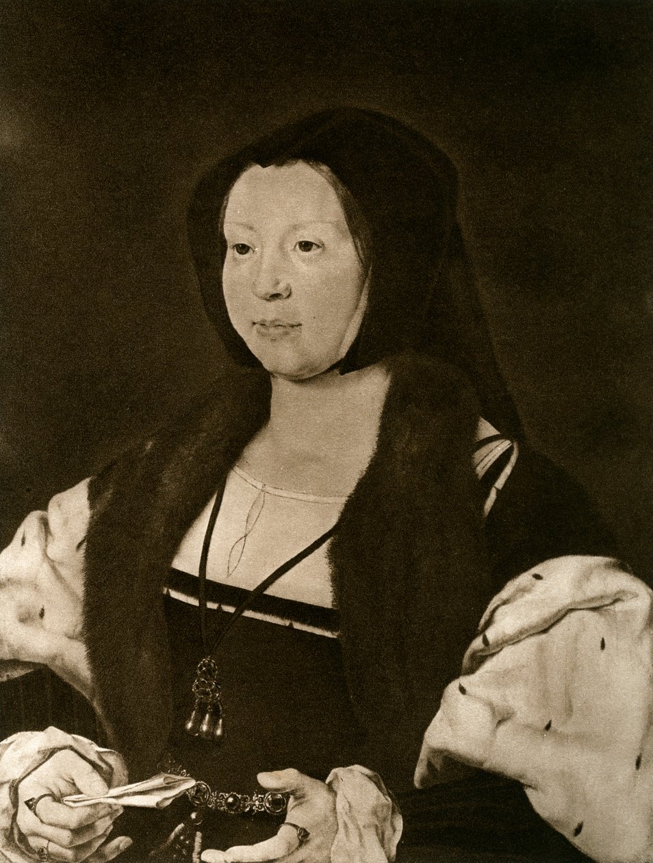 Anne, Marquise de Veere, kone til Adolphe De Bourgogne, 1927 av Jan Gossaert