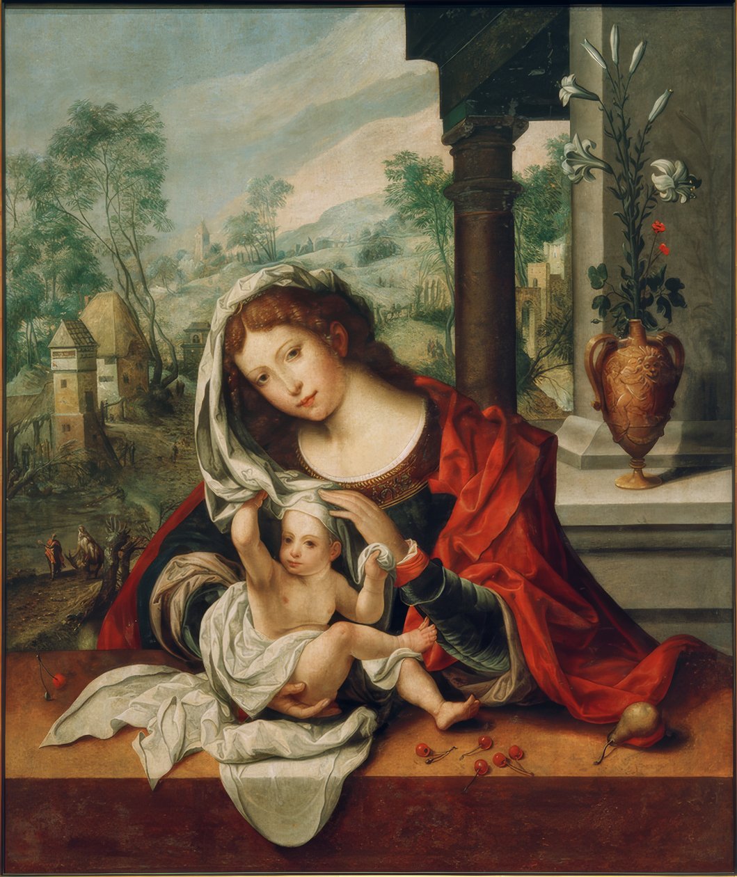 Madonna med sløret av Jan Gossaert