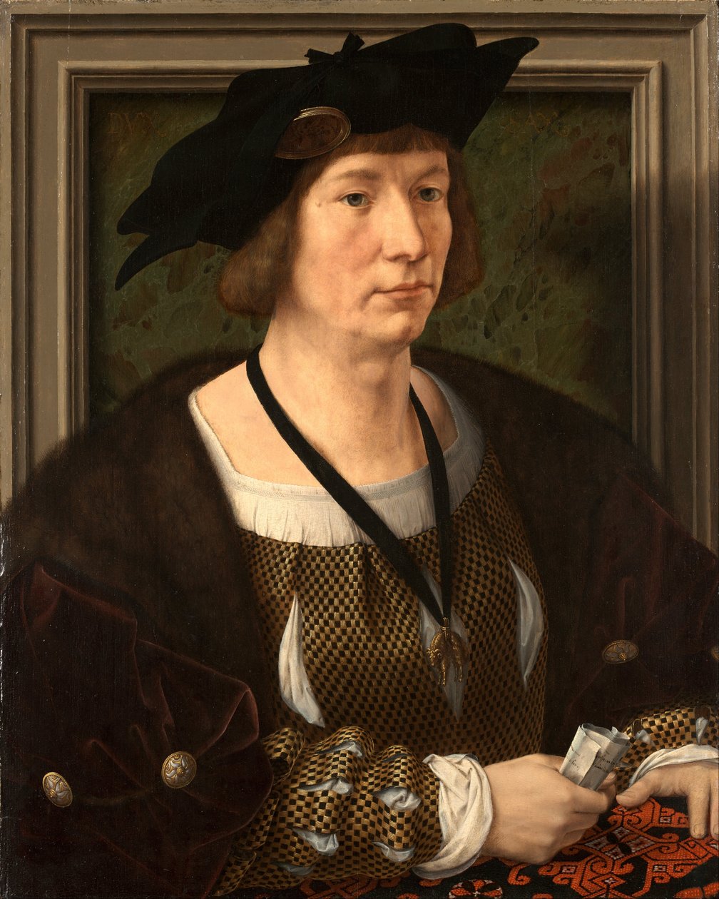 Portrett av Hendrik III, greve av Nassau-Breda av Jan Gossaert