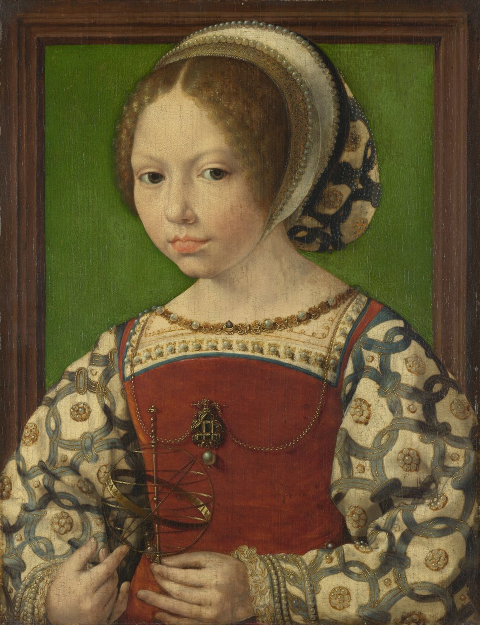 Portrett av prinsesse Dorothea av Danmark 1520-1580, ca 1530 av Jan Gossaert