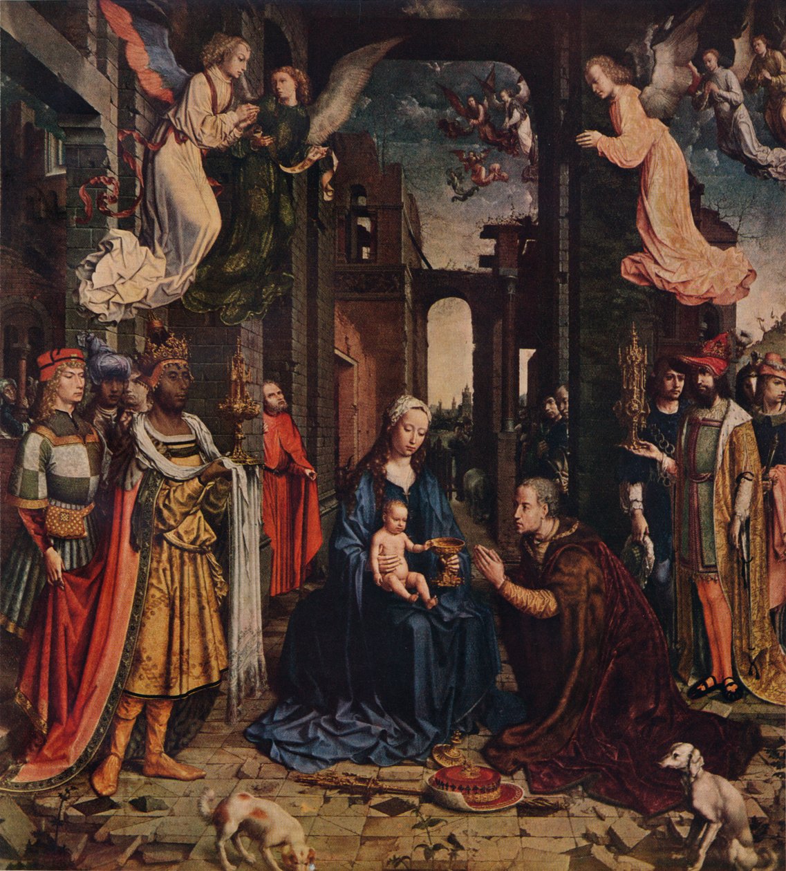 The Adoration of the Kings, c1510, 1938 av Jan Gossaert