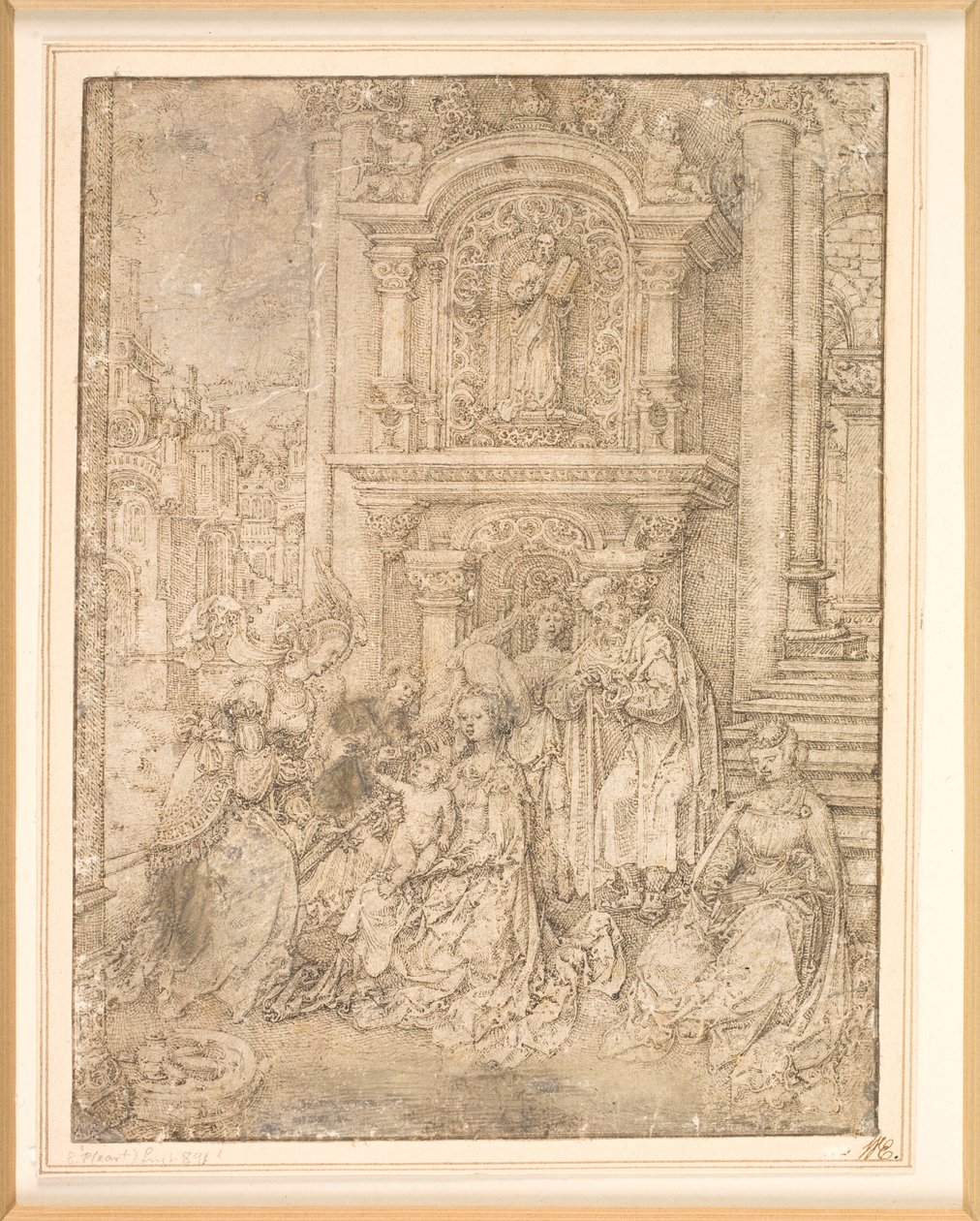 Det mystiske ekteskapet til St Catherine av Jan Gossaert