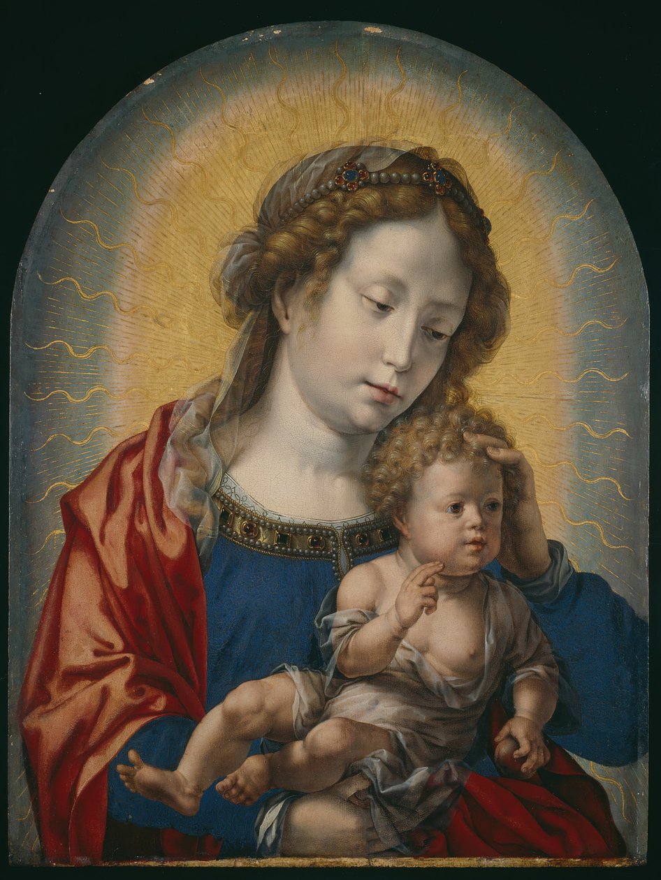 Jomfru og barn, ca. 1520. av Jan Gossaert
