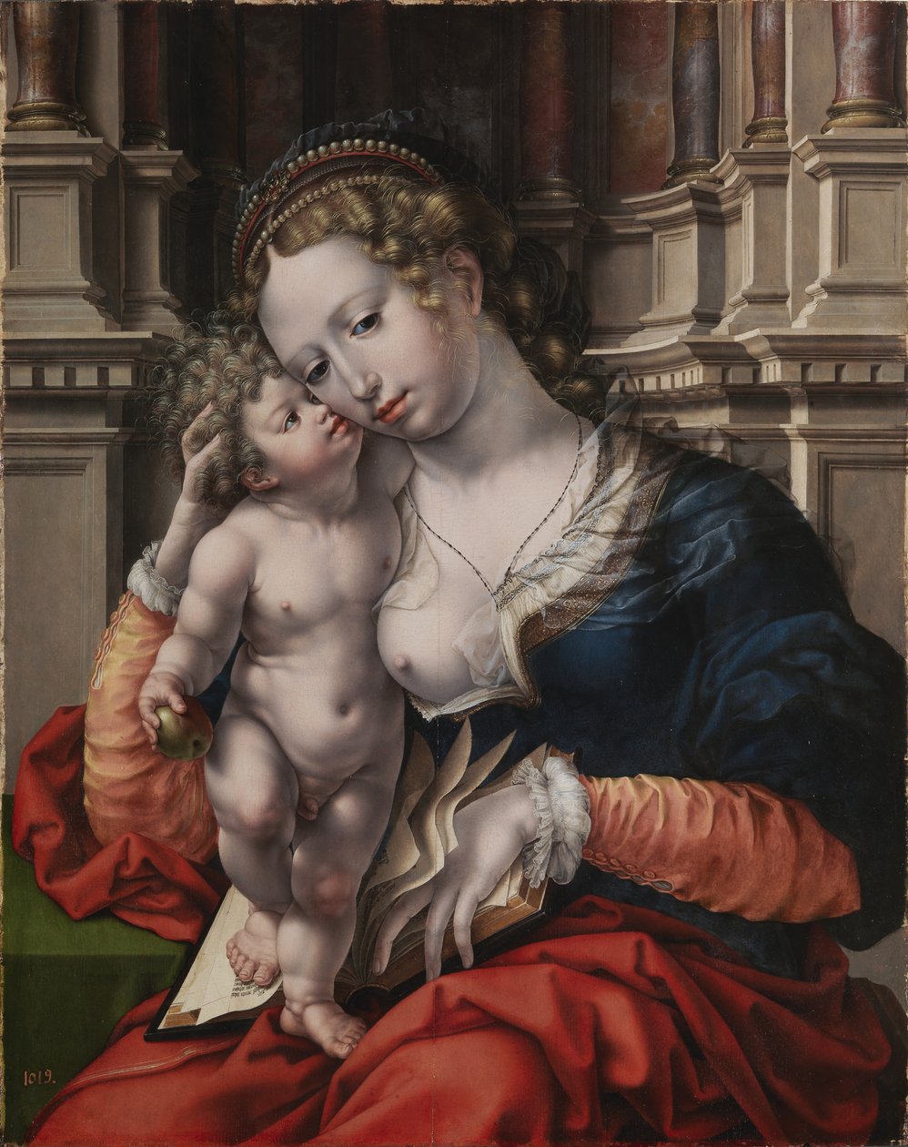 Jomfru og barn av Jan Gossaert