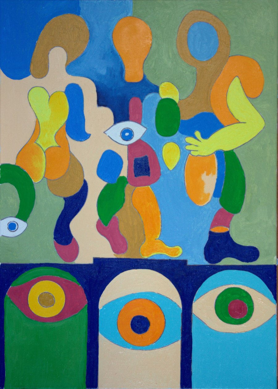 Adieu, 2009 (olje på lerret) av Jan Groneberg