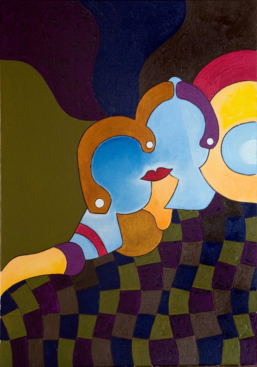 Alone Together, 2007 (olje på lerret) av Jan Groneberg