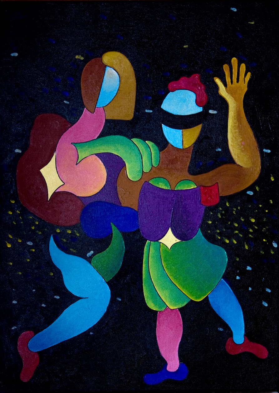 Carnival, 2007 (olje på lerret) av Jan Groneberg