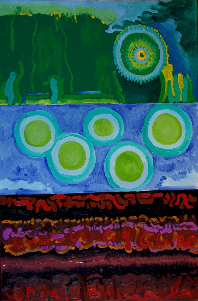 Kode, 2009 (olje på lerret) av Jan Groneberg