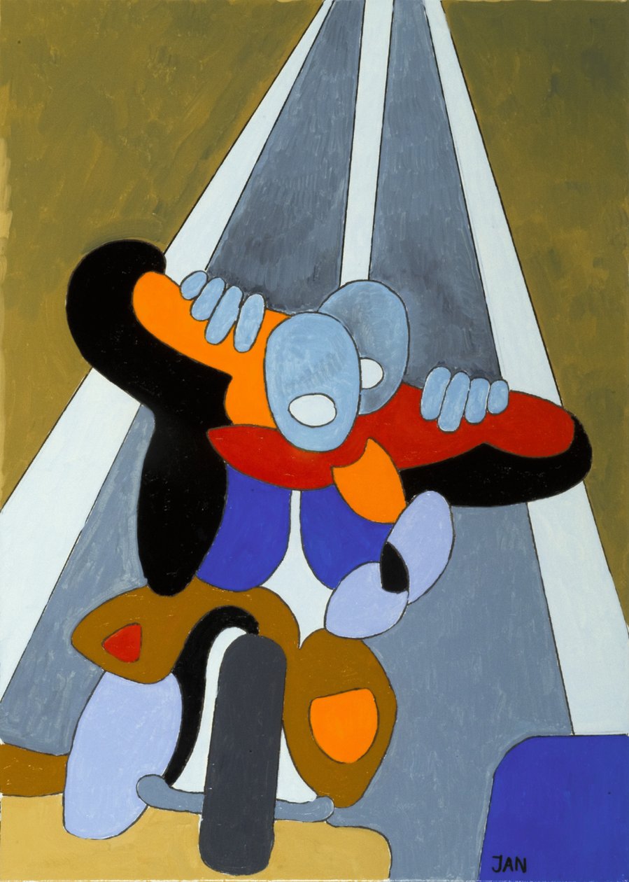 Easy Riding, 2009 (olje på lerret) av Jan Groneberg