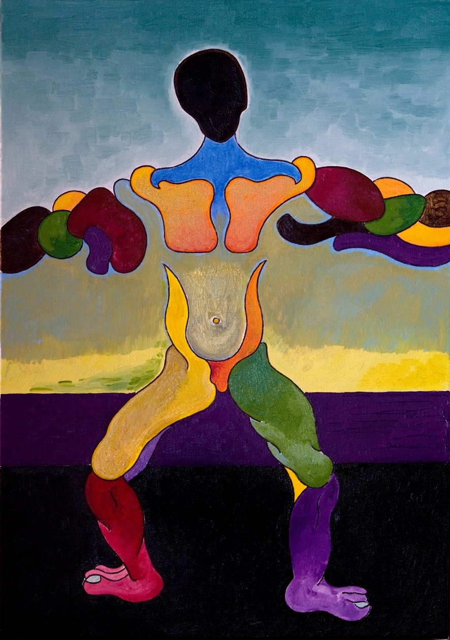 Ecce Homo: The Everlasting project to domesticate testosterone, 2007 (olje på lerret) av Jan Groneberg