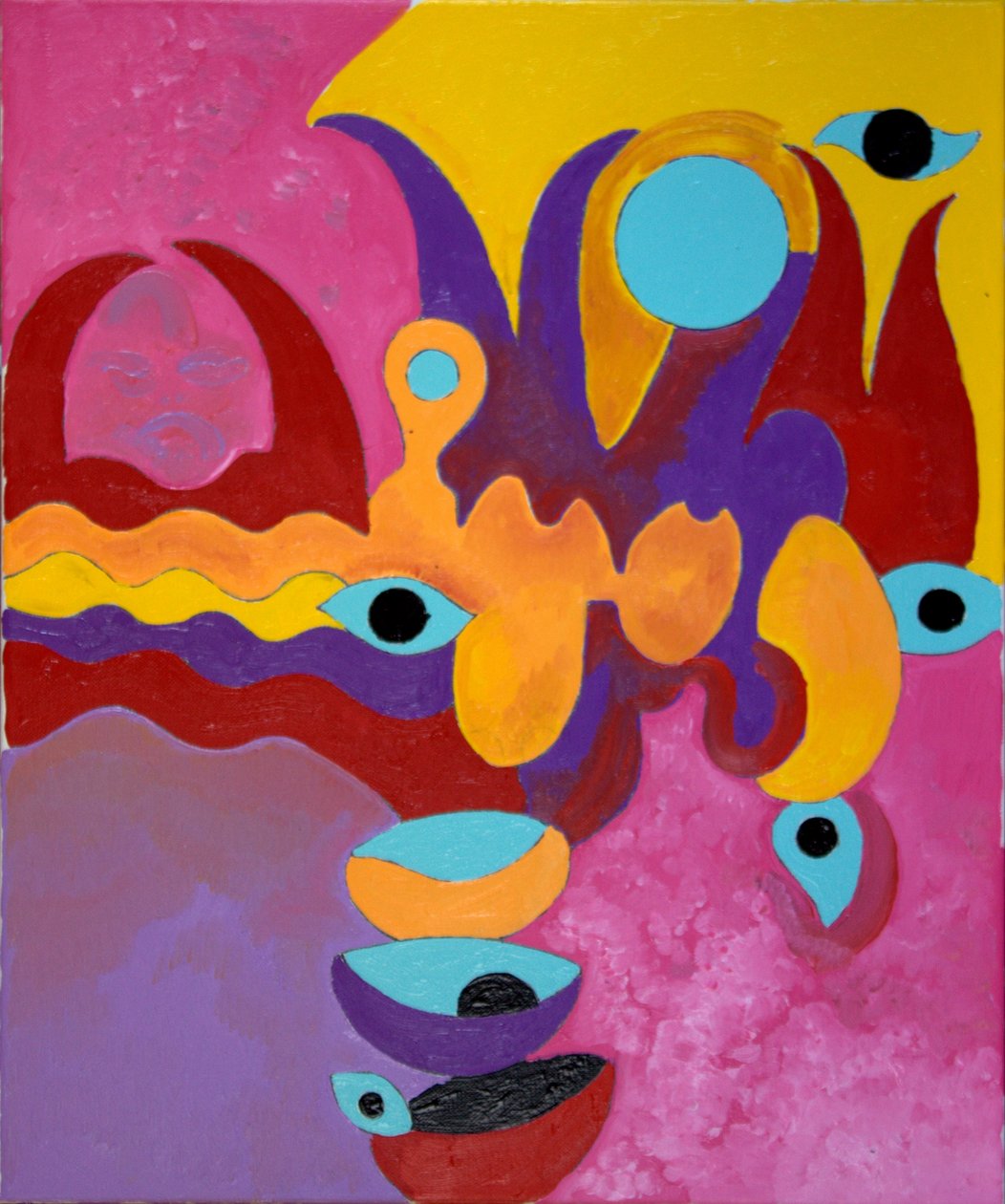 Joys of Love- Pains of Love, 2009 (olje på lerret) av Jan Groneberg