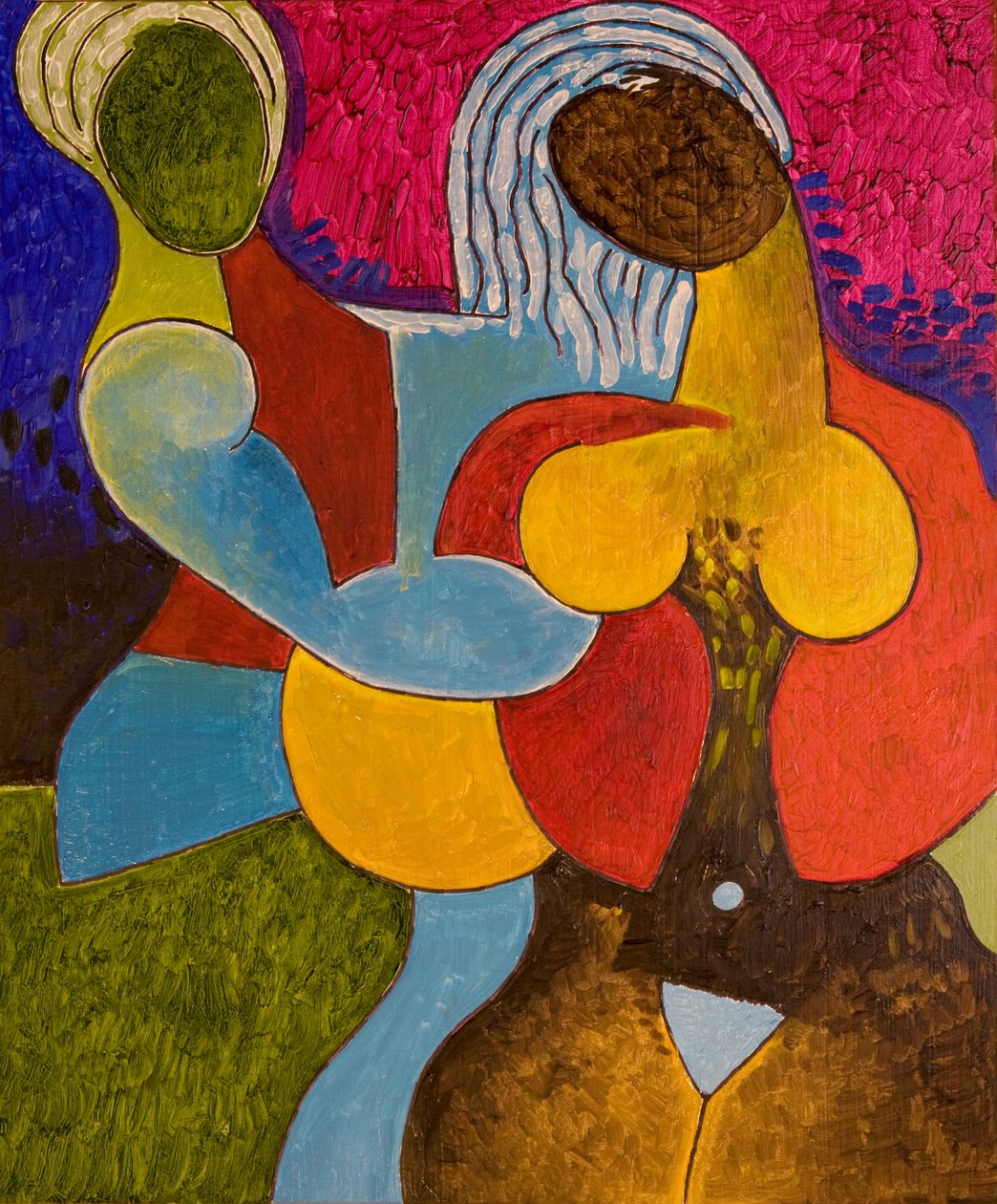 The Lover er en kald fisk, 2007 (olje på tre) av Jan Groneberg