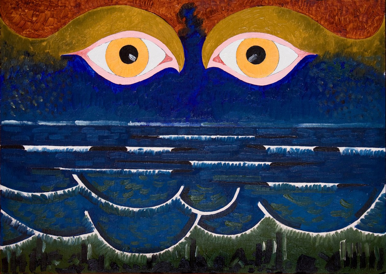 The Sea contemplating the Sea, 2006 (olje på tre) av Jan Groneberg