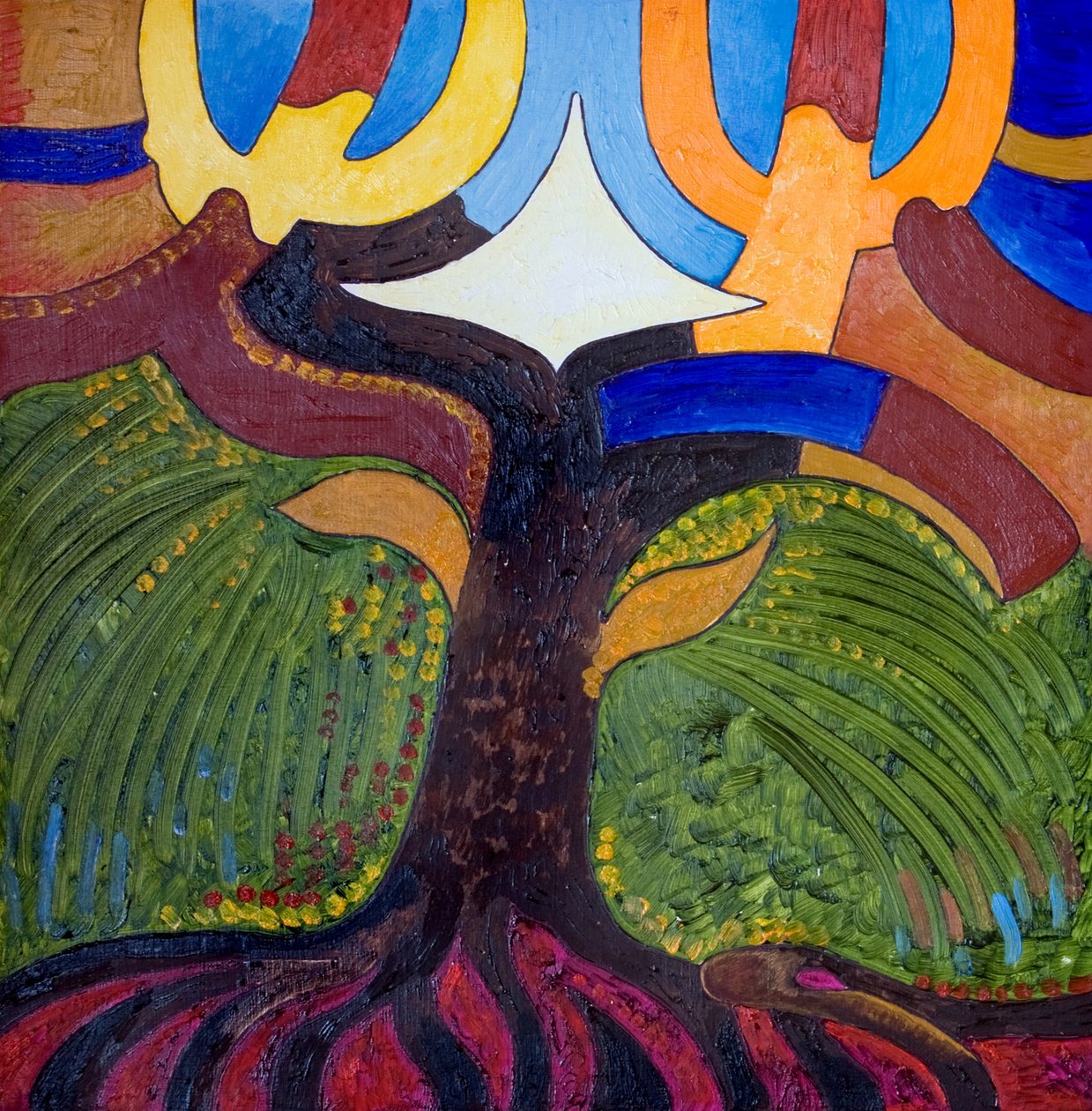 Kunnskapens tre, 2007 (olje på tre) av Jan Groneberg
