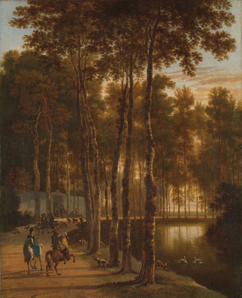 Avenue of Birches av Jan Hackaert