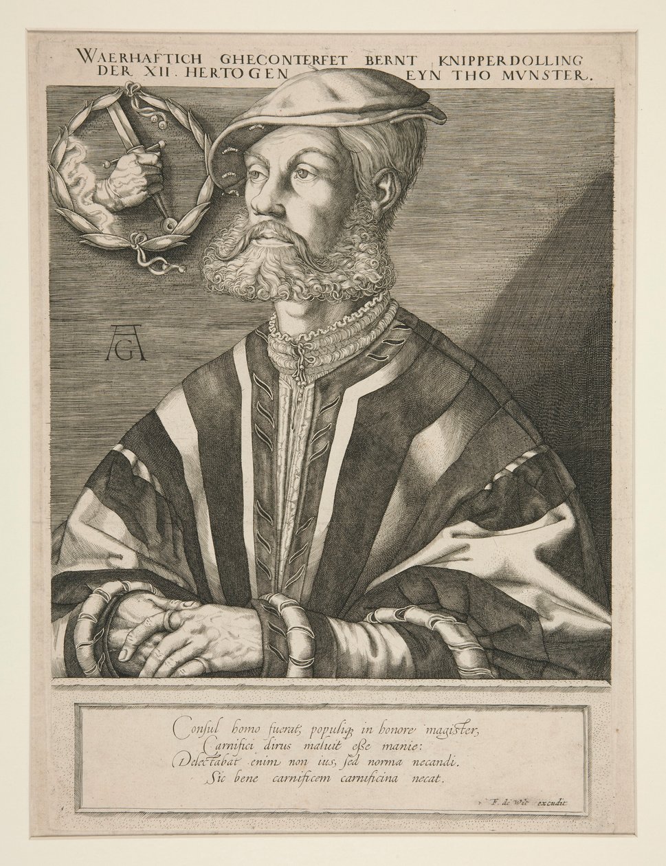 Bernhard Knipperdolling   1330988   no       norwegian Successfully Translated  Original: Charles of Blois captured at the Battle of La Roche-Derrien, ca 1470-1475. Translat: Charles of Blois captured at the Battle of La Roche-Derrien, ca 1470-1475. 119114 av Jan Harmensz. Muller