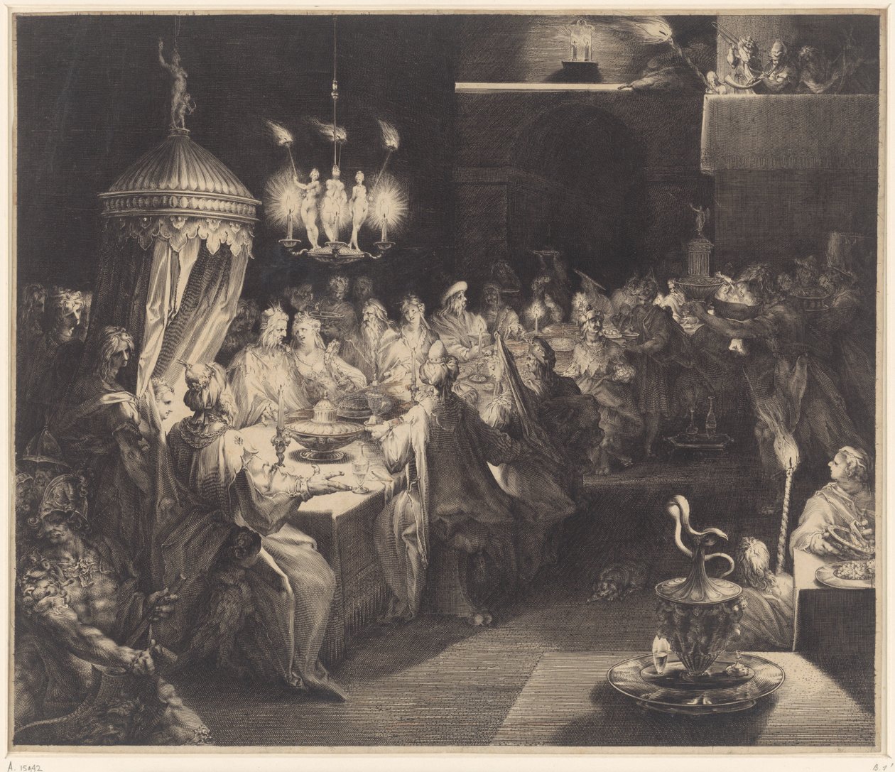Belsasars fest av Jan Harmensz. Muller