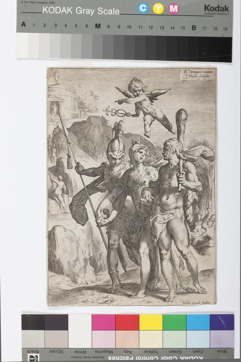 Minerva, ledet av Hercules og Mars av Jan Harmensz Muller