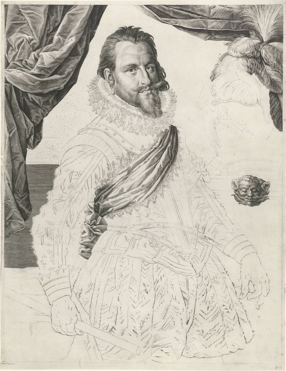 Portrett av kong Christian IV av Danmark og Norge av Jan Harmensz. Muller