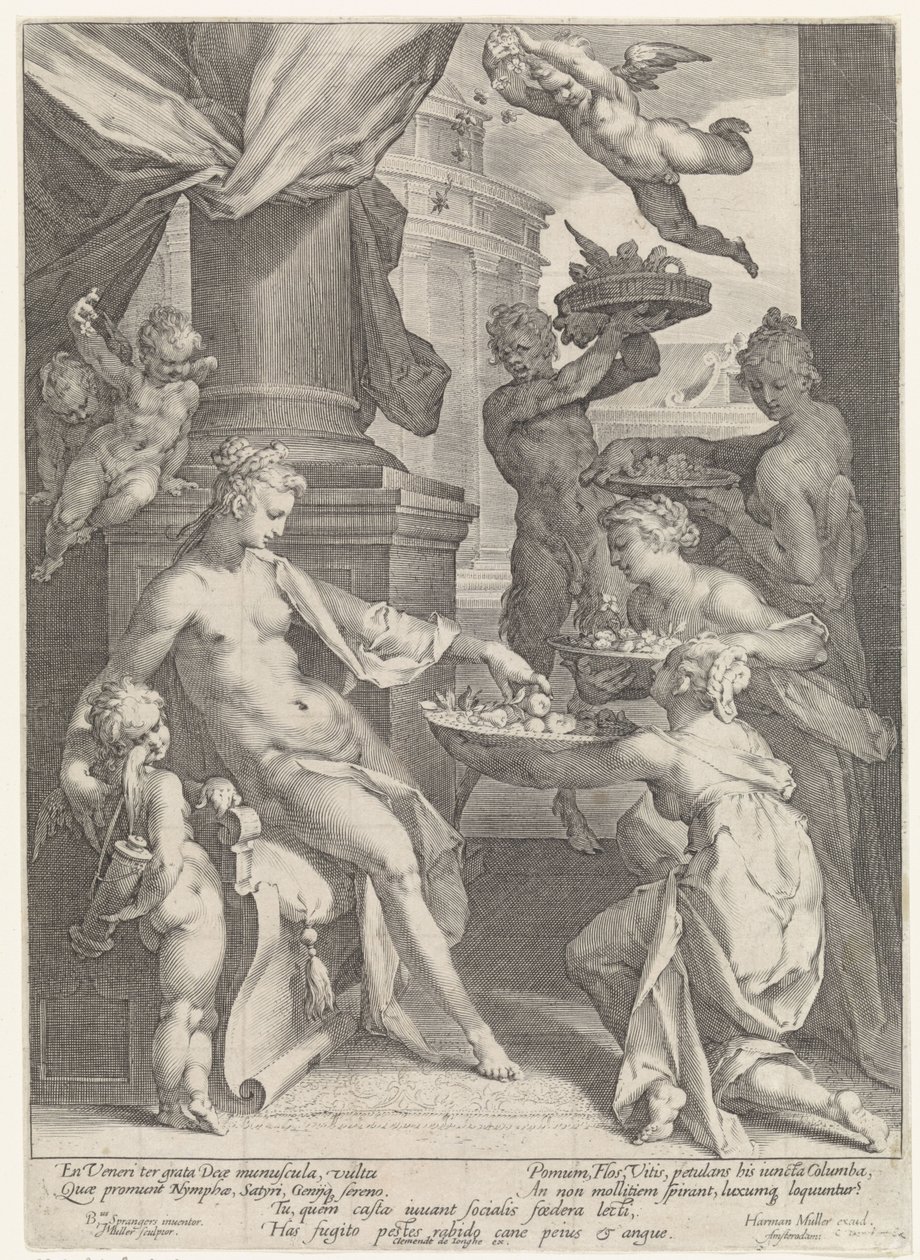 Venus hedret av nymfer og en faun av Jan Harmensz. Muller
