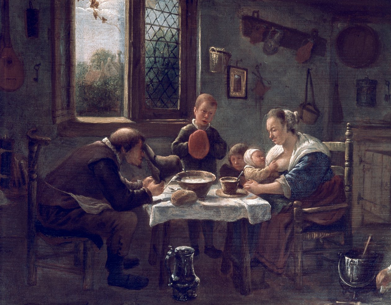 Bønn før lunsj av Jan Steen (1626-1679) av Jan Havicksz. Steen
