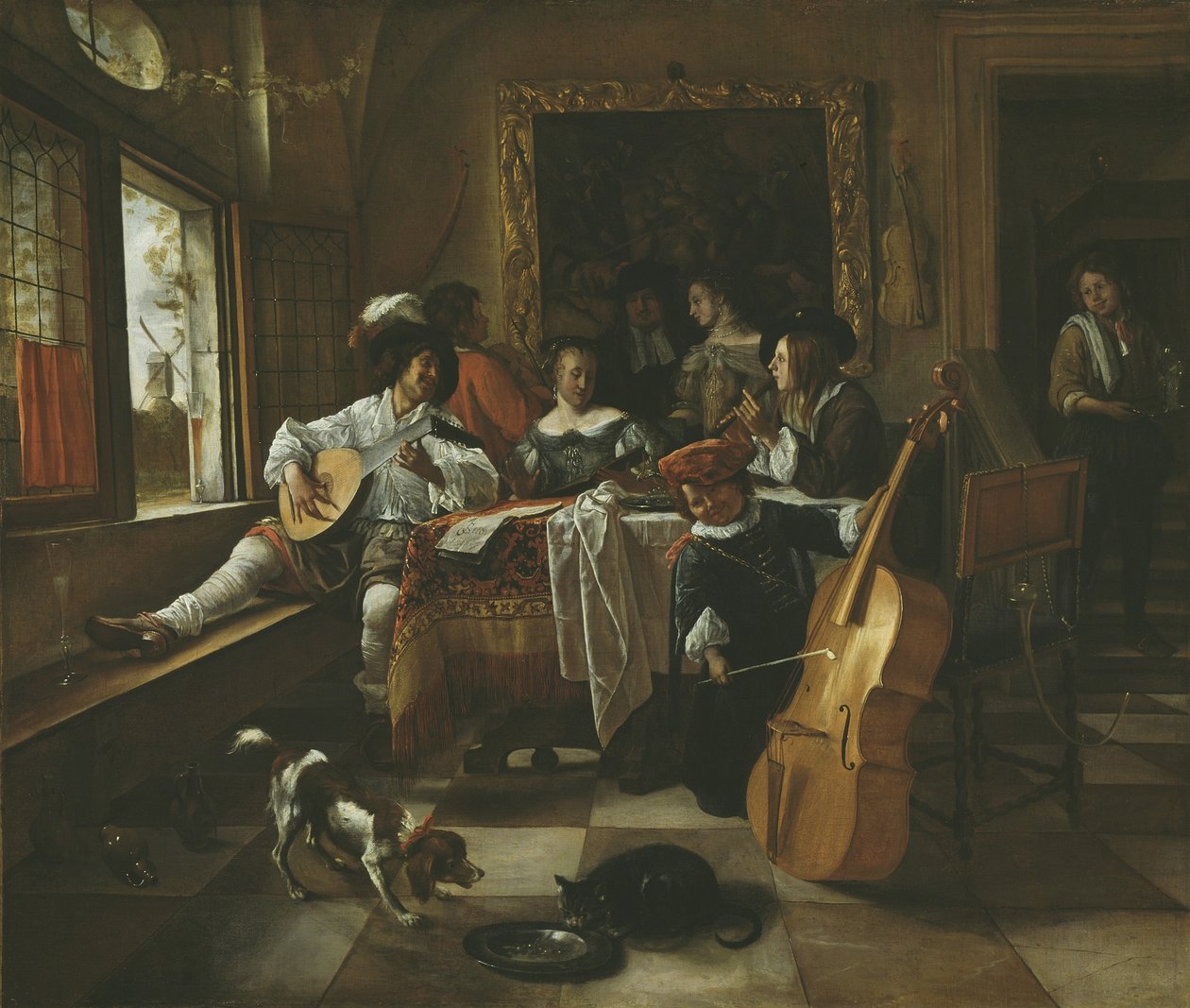 Familiekonserten, 1666 av Jan Havicksz. Steen