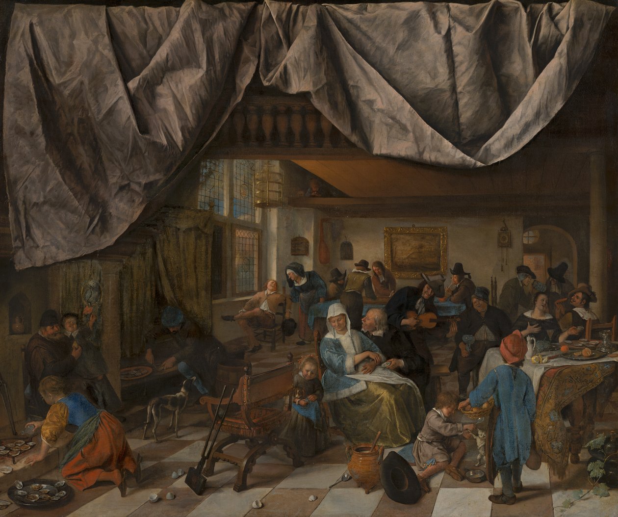 Menneskets liv, ca. 1665 av Jan Havicksz. Steen