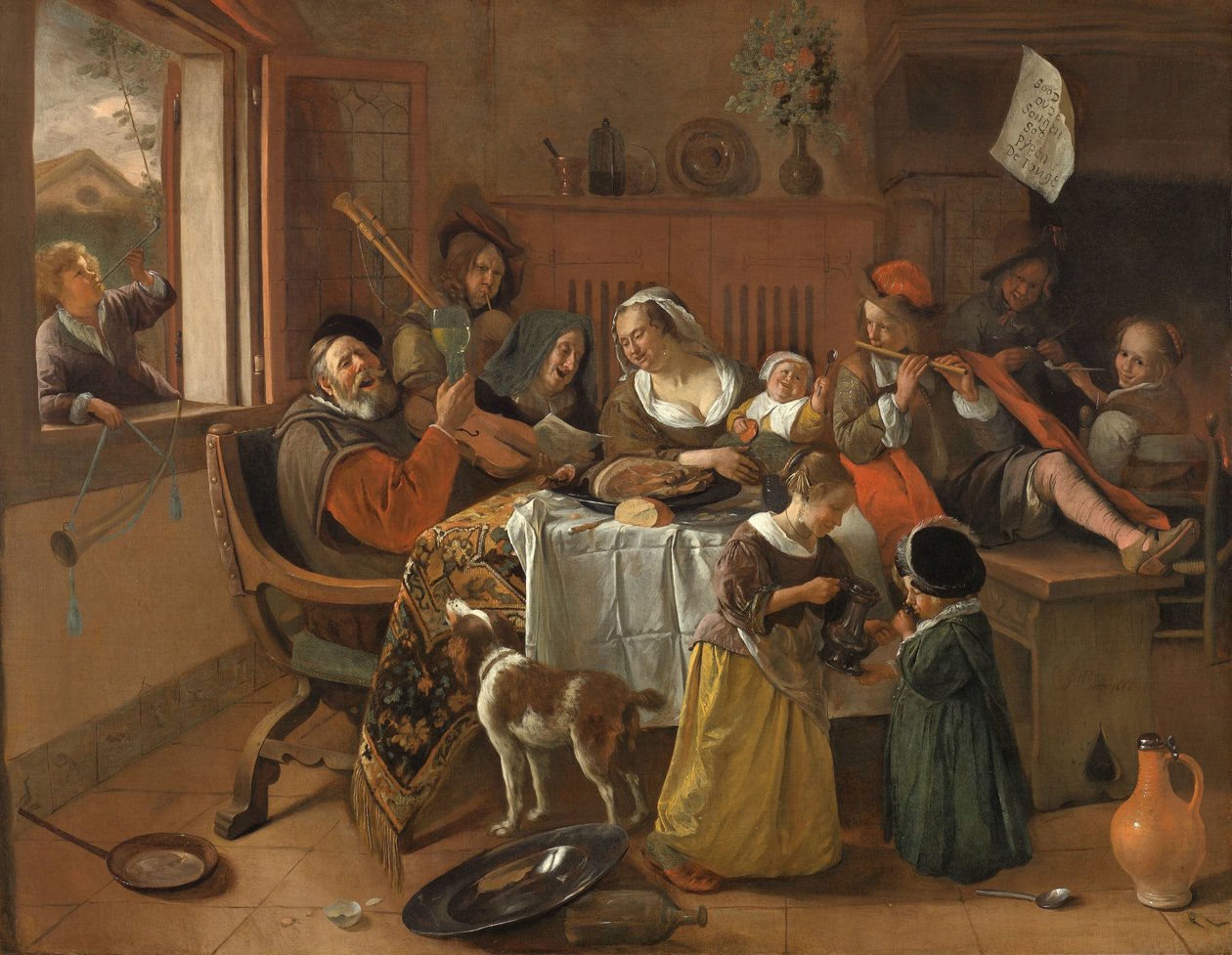 Den glade familien Den glade familien av Jan Havicksz. Steen