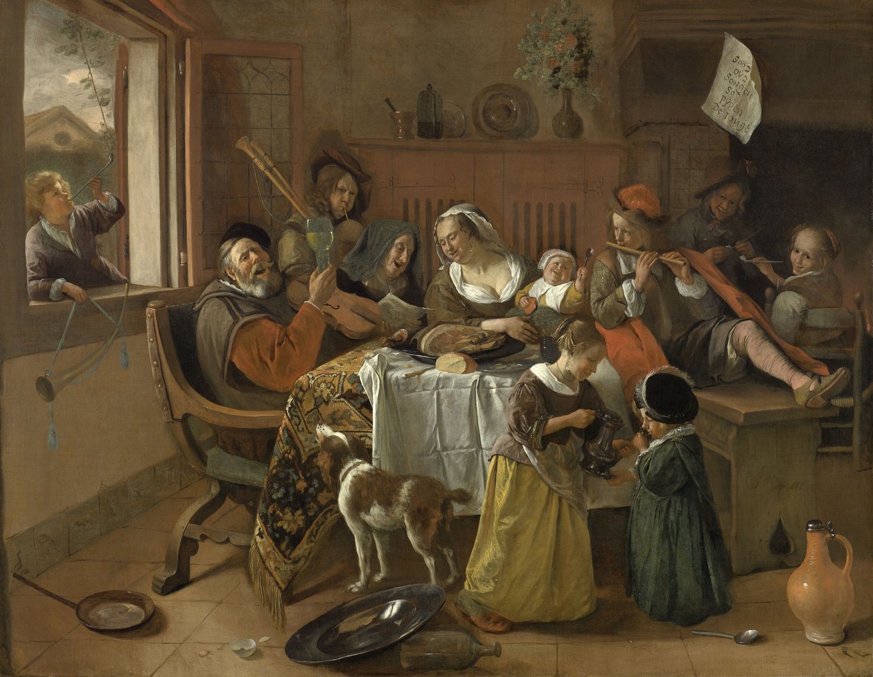 Den glade familien av Jan Havicksz. Steen