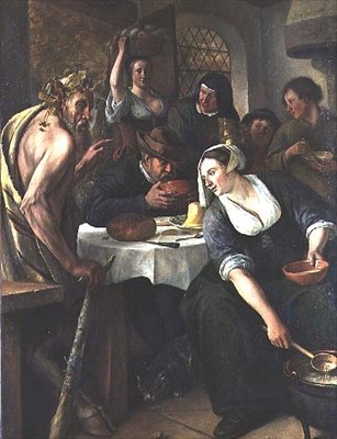 Satyren og bonden av Jan Havicksz. Steen