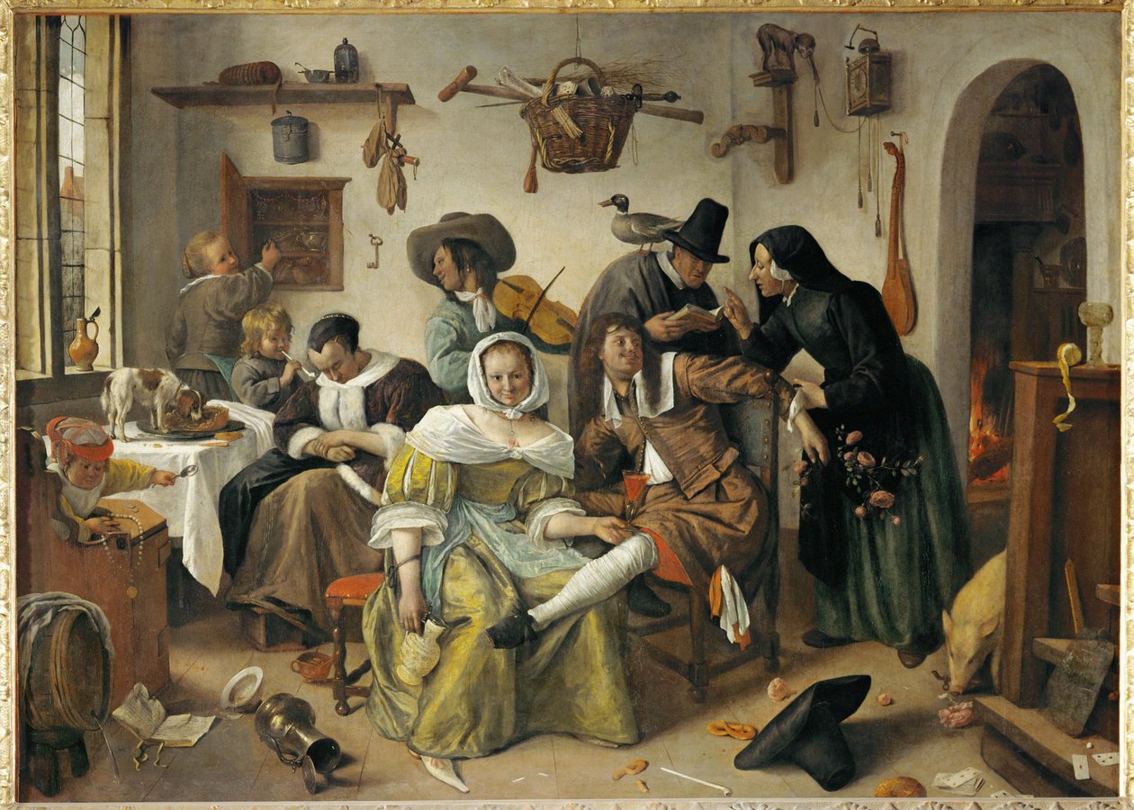 Den opp-og-ned-vendte verdenen av Jan Havicksz. Steen