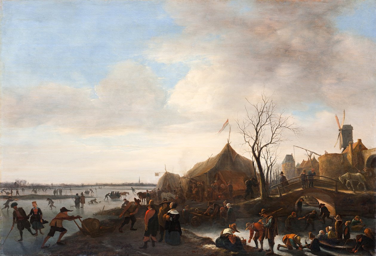 Vinterscene, ca. 1650 (olje på panel) av Jan Havicksz. Steen