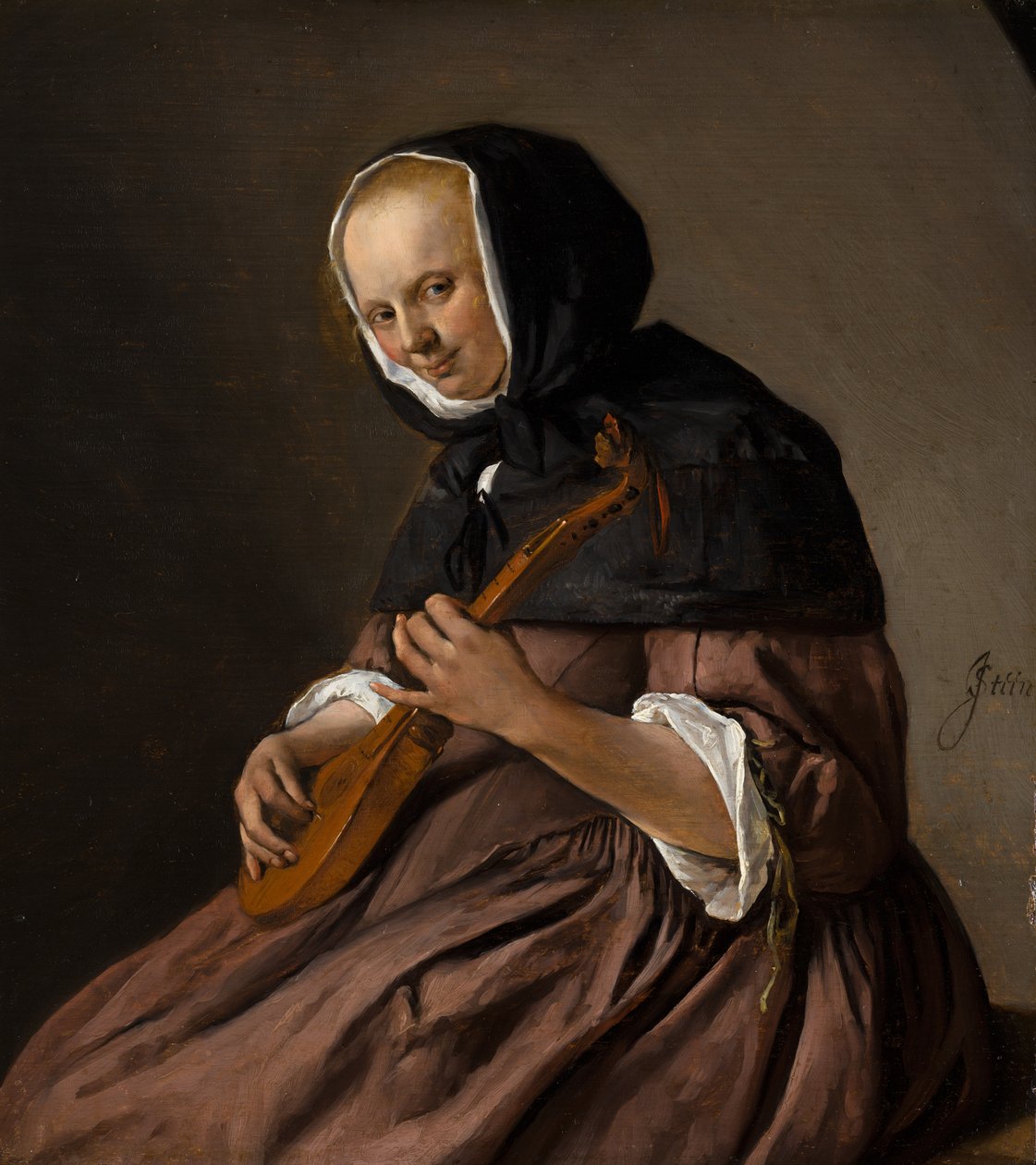 Kvinne som spiller cittern, ca. 1662 av Jan Havicksz. Steen