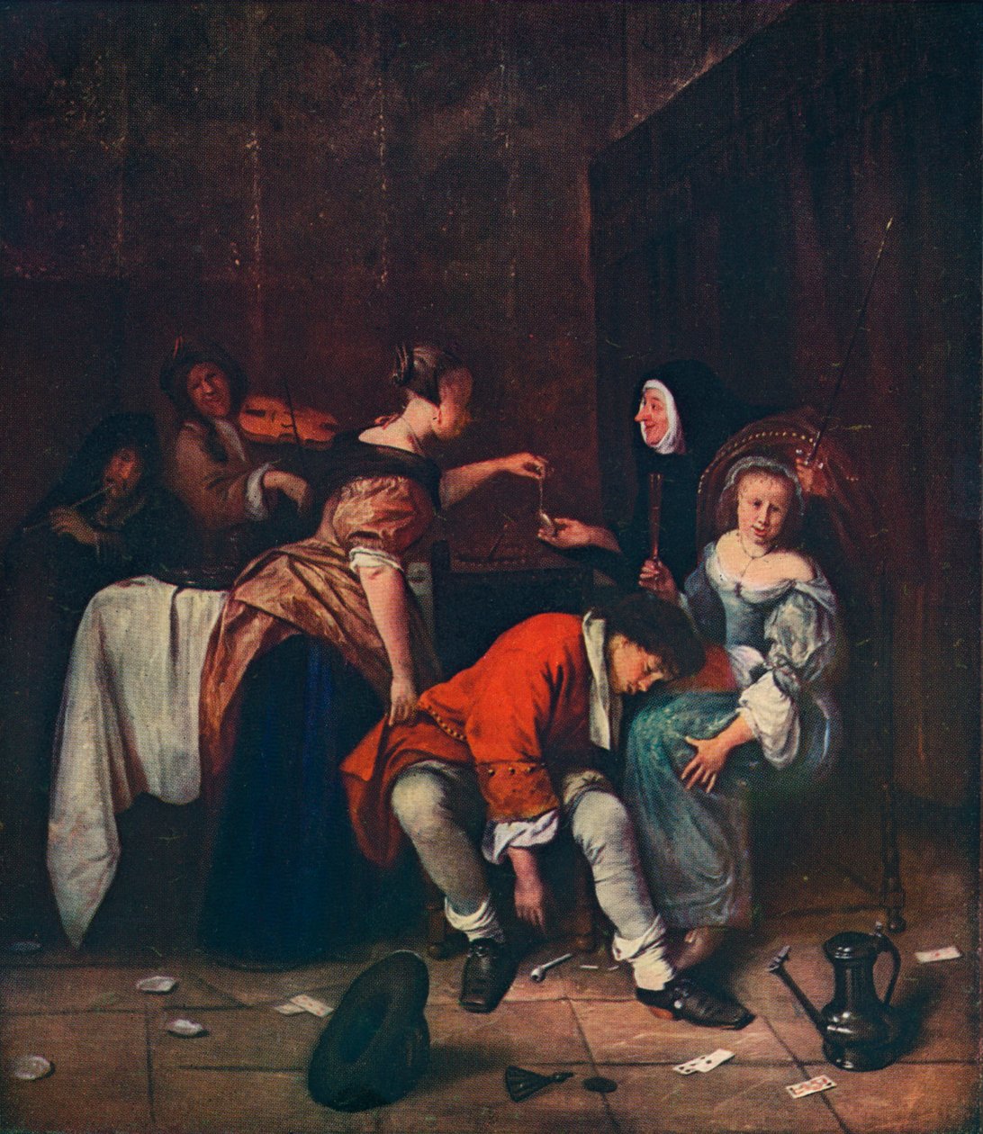 Dårlig selskap, c1665 av Jan Havickszoon Steen