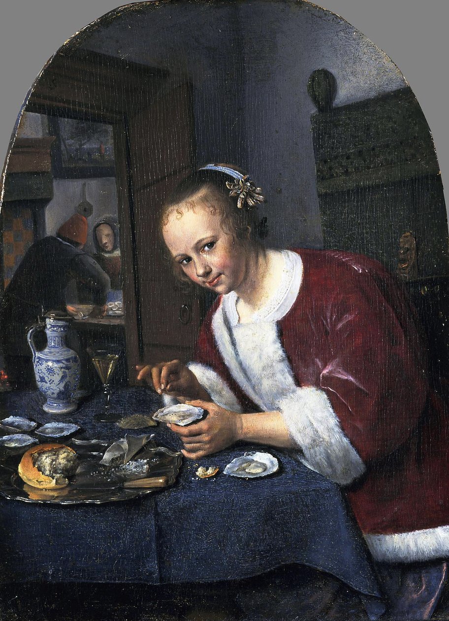 Jente med østers av Jan Havickszoon Steen