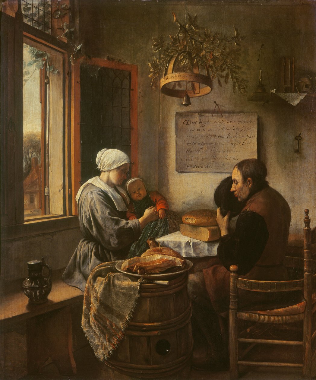 Nåde før kjøtt, 1660 av Jan Havickszoon Steen