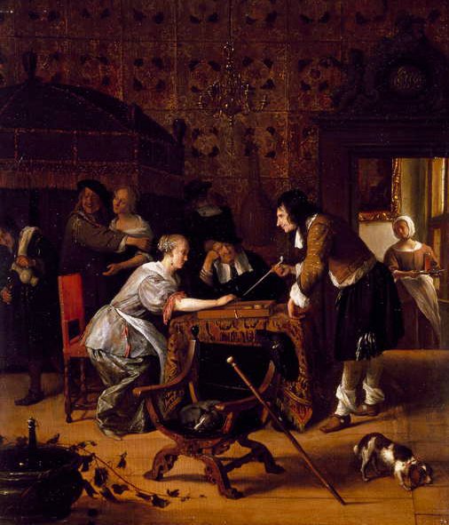 Spiller Trick-Track, 1667 av Jan Havickszoon Steen
