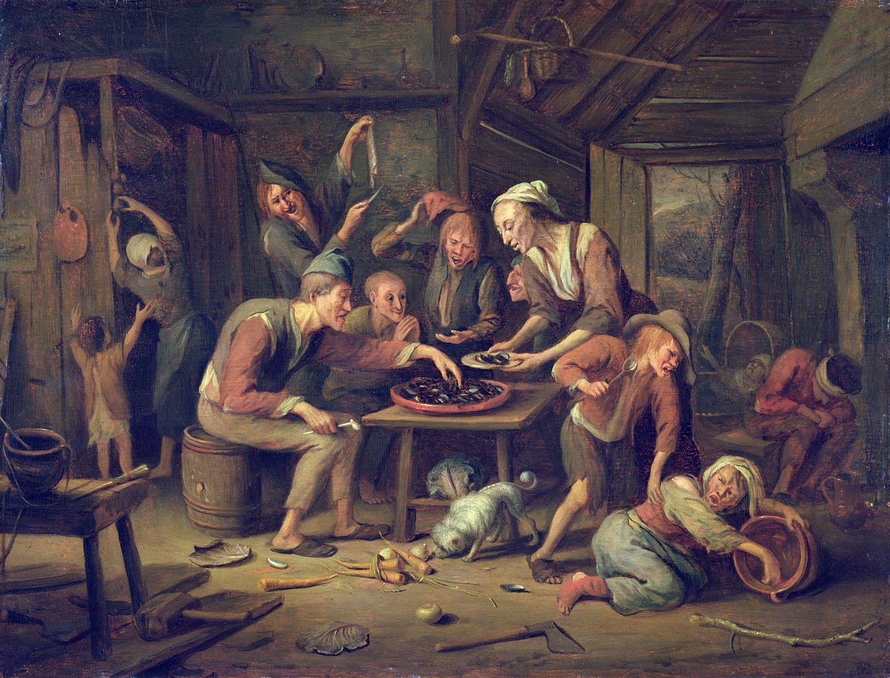 Det magre kjøkkenet av Jan Havickszoon Steen