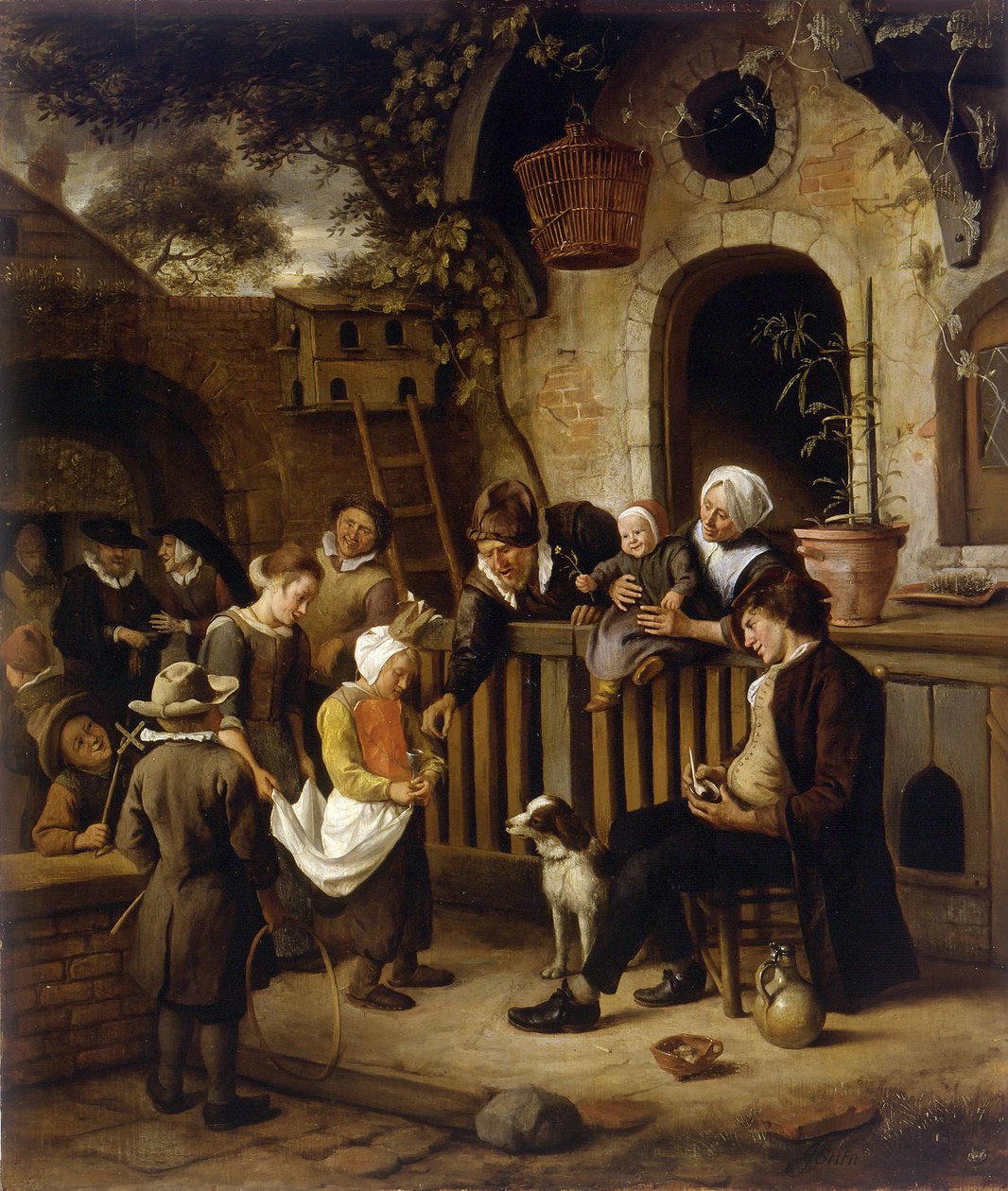 Den lille almissesamleren av Jan Havickszoon Steen