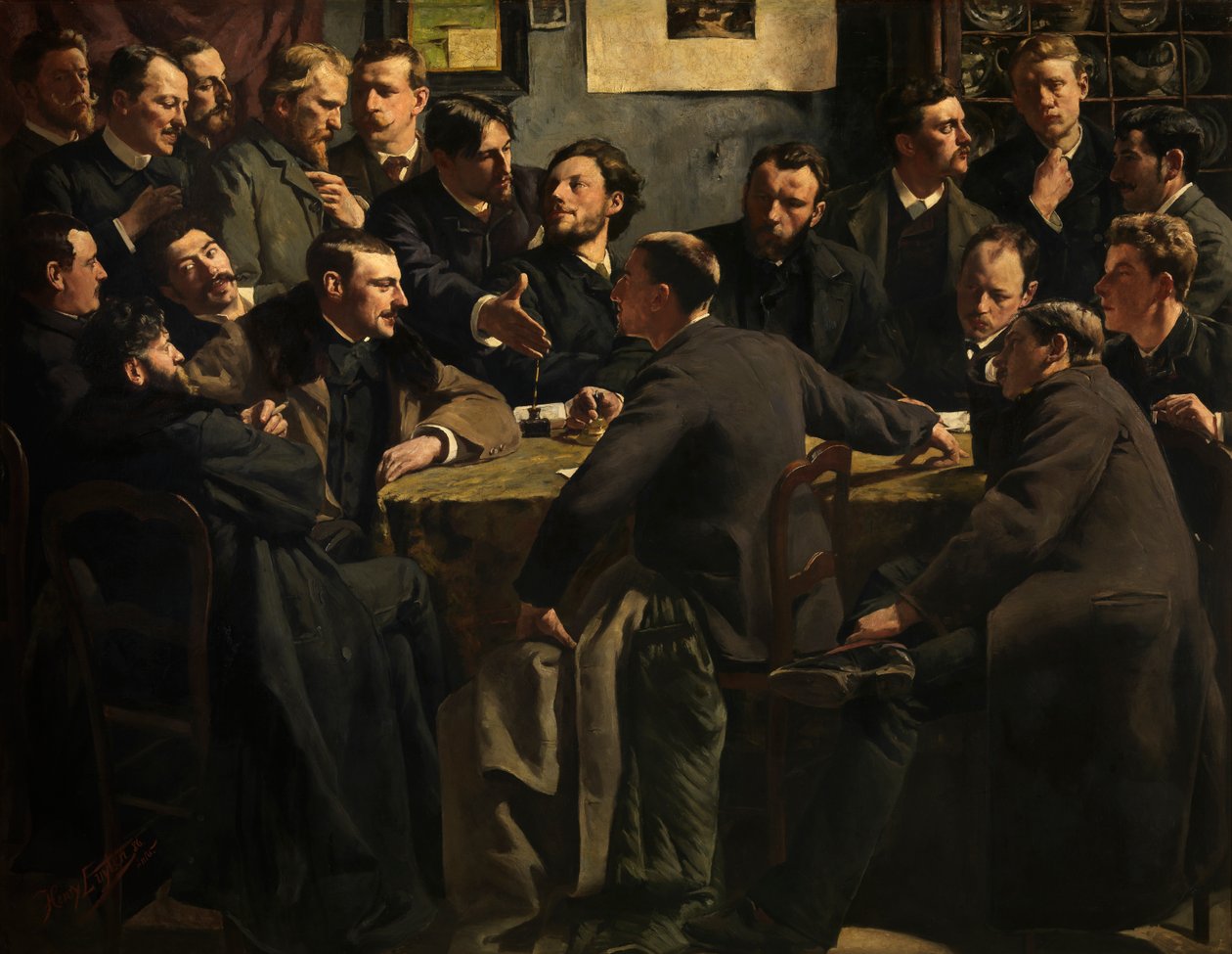 En sesjon av kunstforeningen 'Als ik kan' av Jan Hendrik Luyten