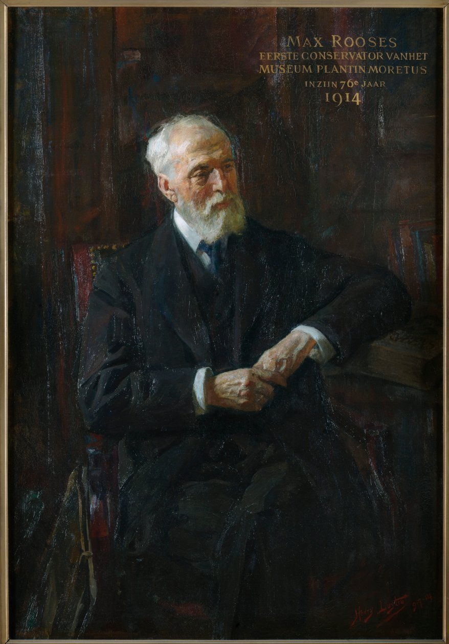 Portrett av Max Rooses 1839-1914, 1914. av Jan Hendrik Luyten