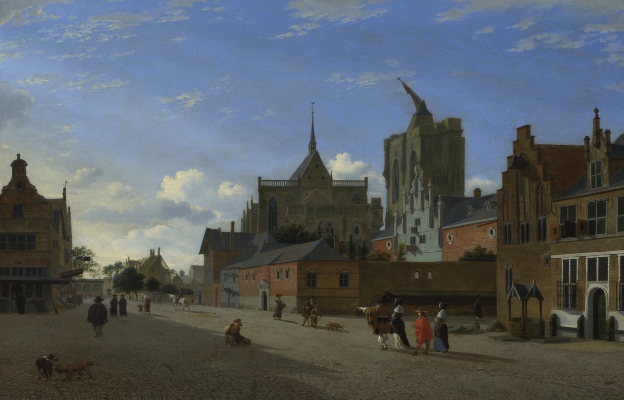 En utsikt i Köln, ca. 1660 av Jan Heyden van der