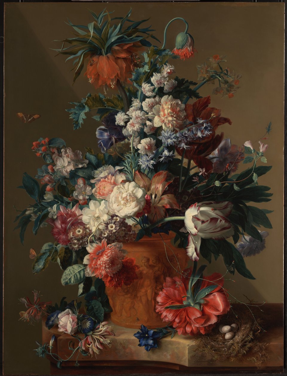 Vase med blomster, 1722 av Jan Huysum van