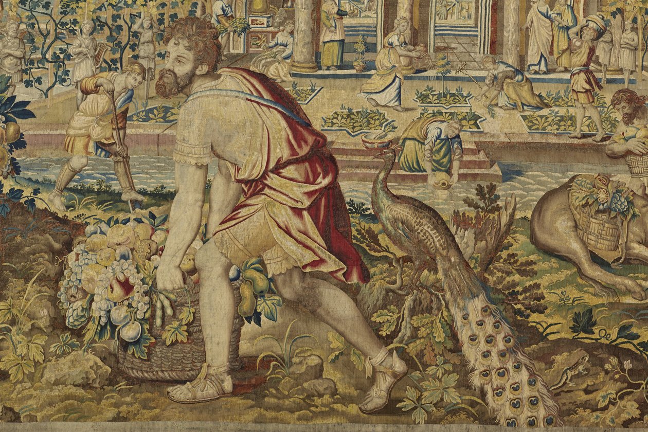 Detalj av Vertumnus, fra Vertumnus og Pomona, ca.1630 av Jan II Raes