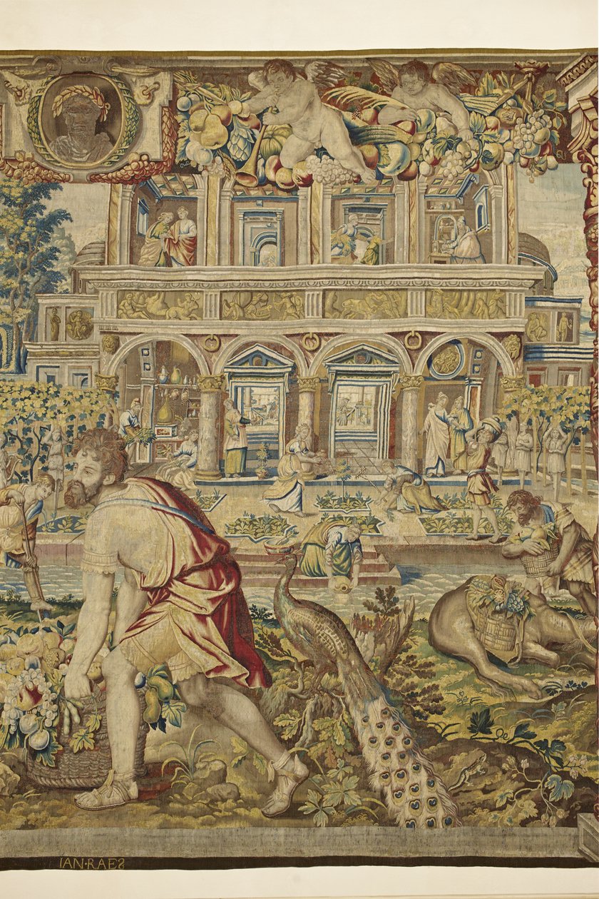 Detalj av Vertumnus, fra Vertumnus og Pomona, ca.1630 av Jan II Raes